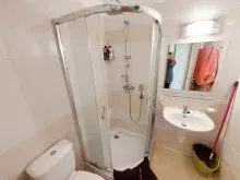 душ, раковина, туалет