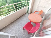 балкон стіл, стільці, тераса