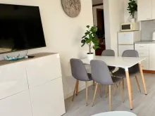 Nessebar Fort Club | Двокімнатна квартира:вітальня, кухня