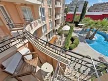Afrodita Palace | Студія біля моря в Сонячному Березі з видом на басейн