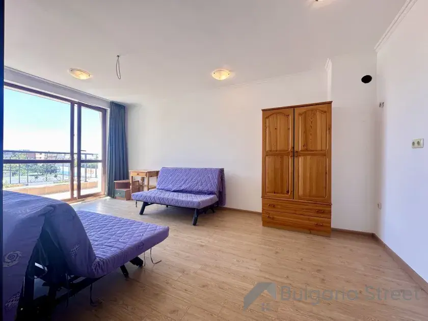 Villa Astoria | Двокімнатна квартира з видом на море: вітальня, кухня